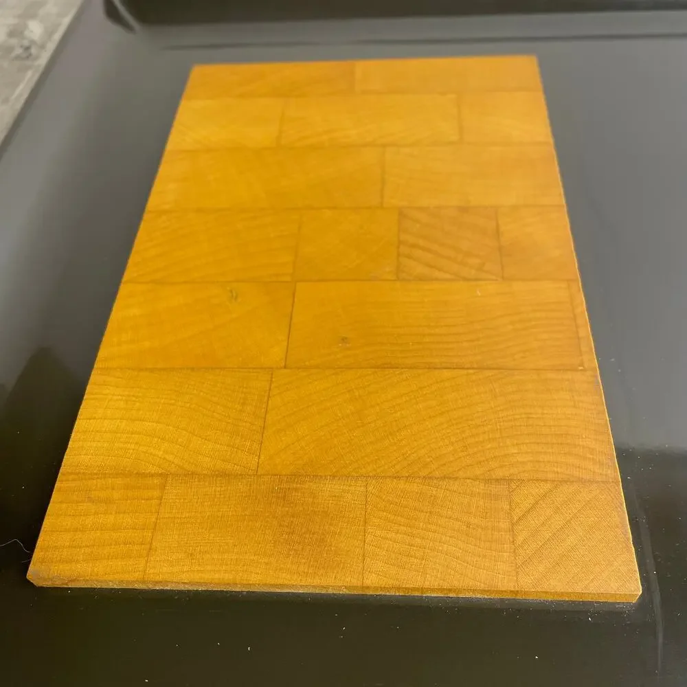 Vintage MCM COURAC Large Cheeseboard Maple Wood Provolone Design 15 x 11